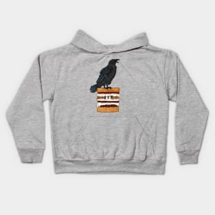 Never S'more quoth the raven. Kids Hoodie